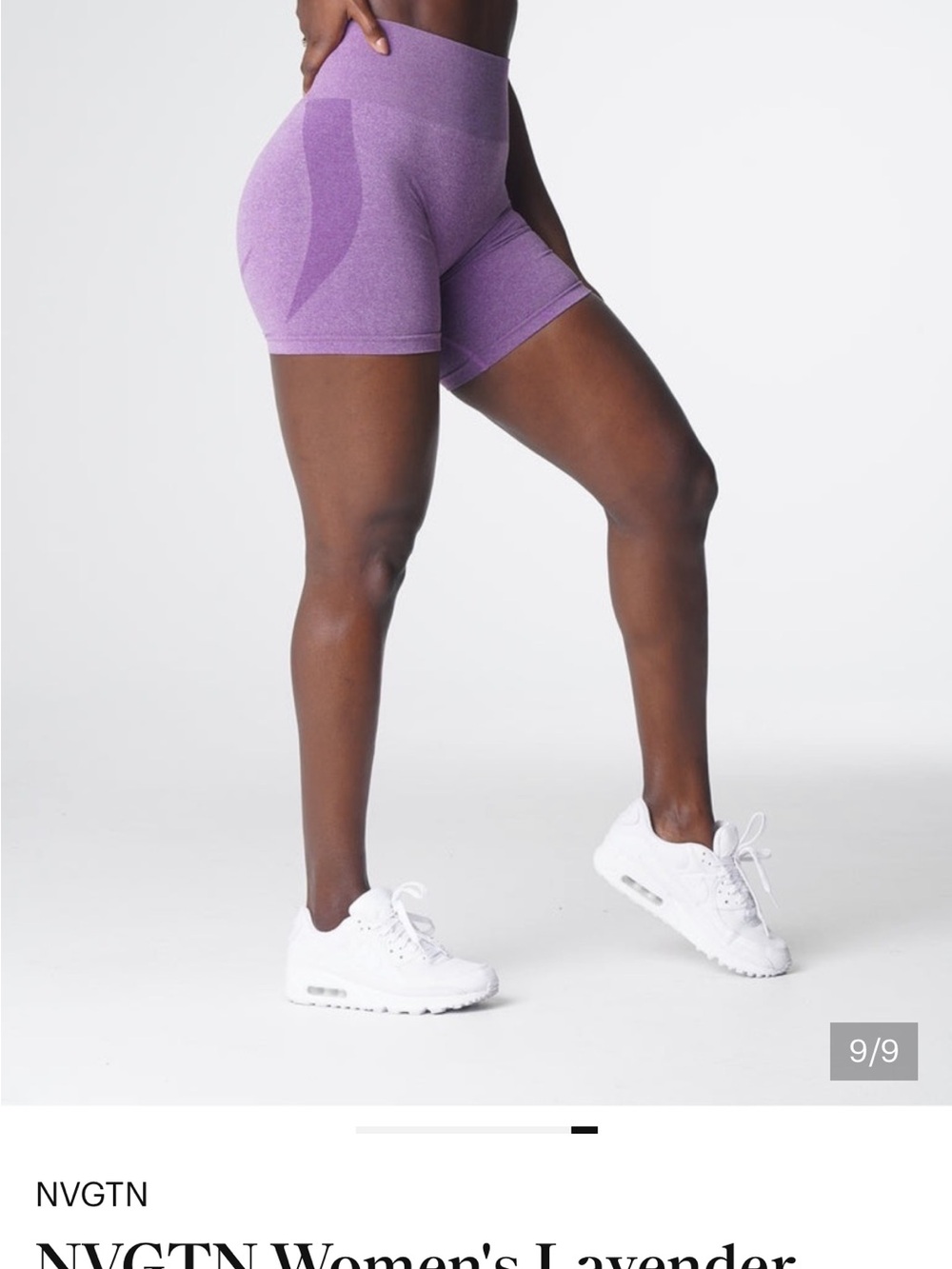 NVGTN Lavender Seamless High-Waist Bike Shorts
